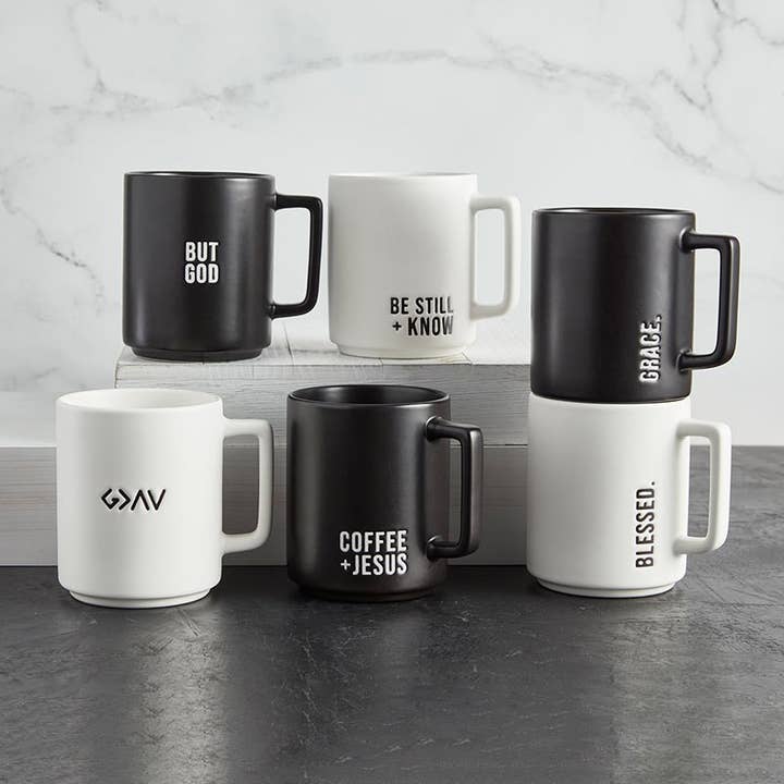 Faithworks by Creative Brands - Wholesale Coffee Mug - Matte Café Mug - Be Still + Know1