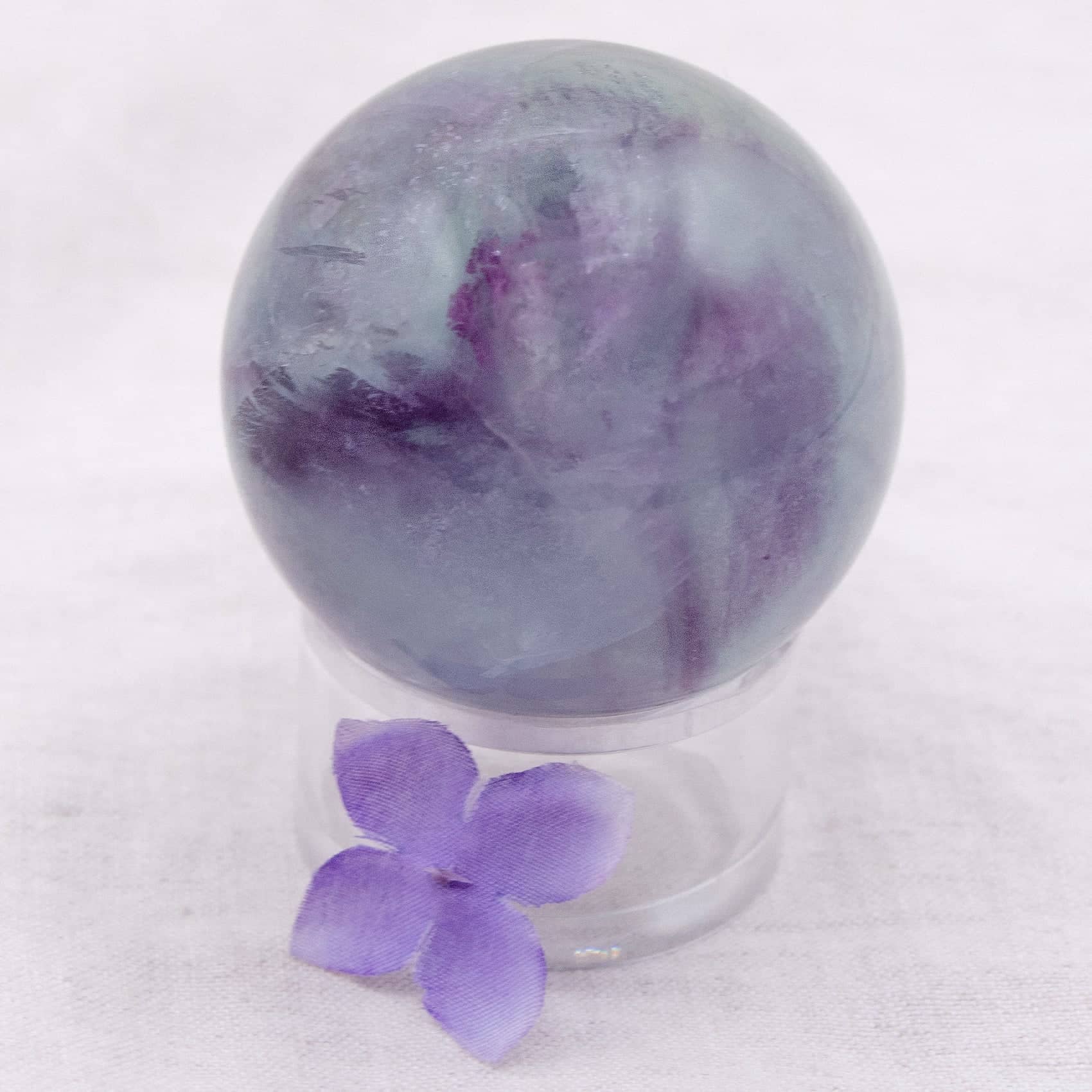 Tiny Rituals - Wholesale Spiritual Stone/Crystal - Rare Rainbow Fluorite Spheres - AAA Premium Quality36