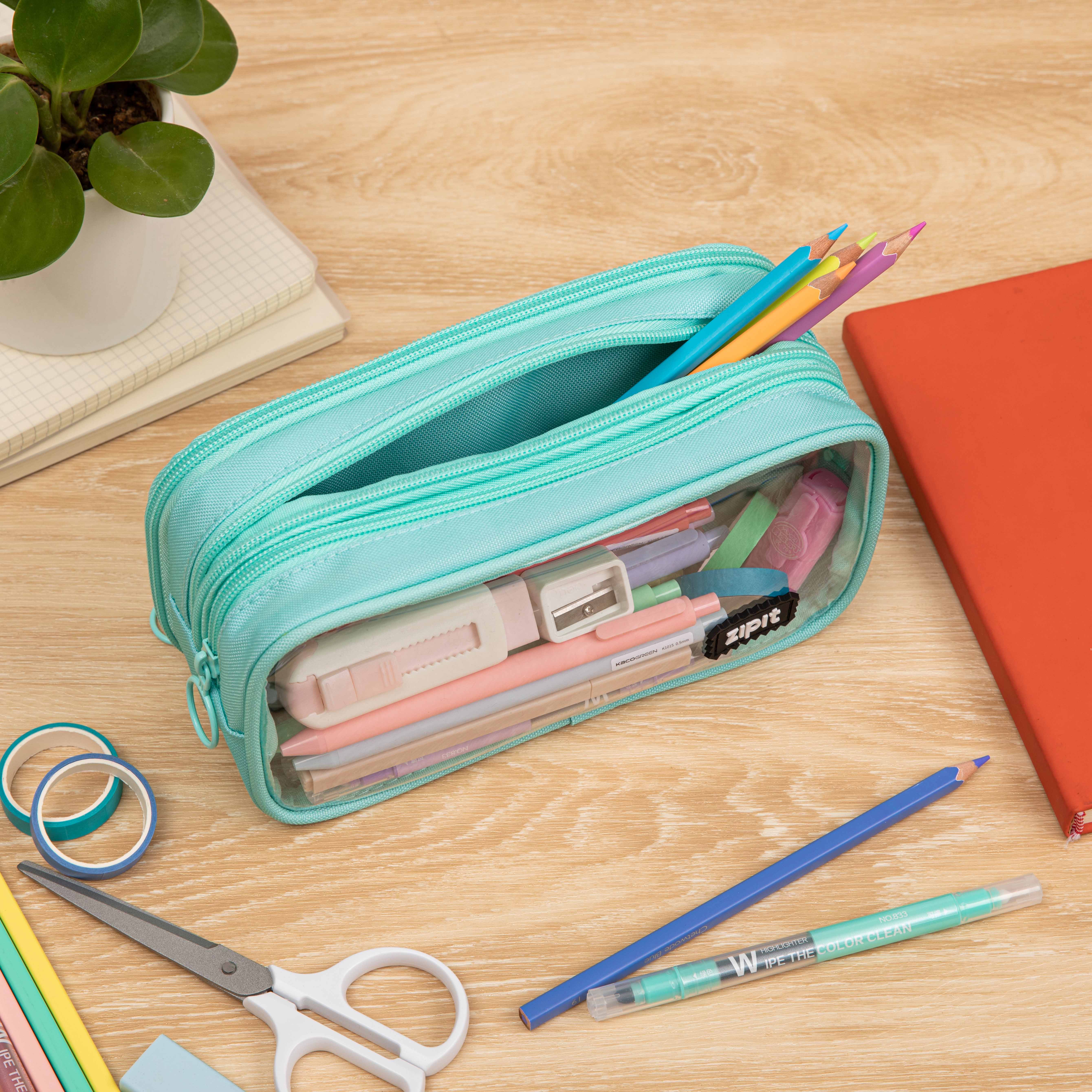 ZIPIT - Wholesale Pencil Case/Pouch - ZIPIT Half & Half Pencil Case, Aesthetic Pouch10
