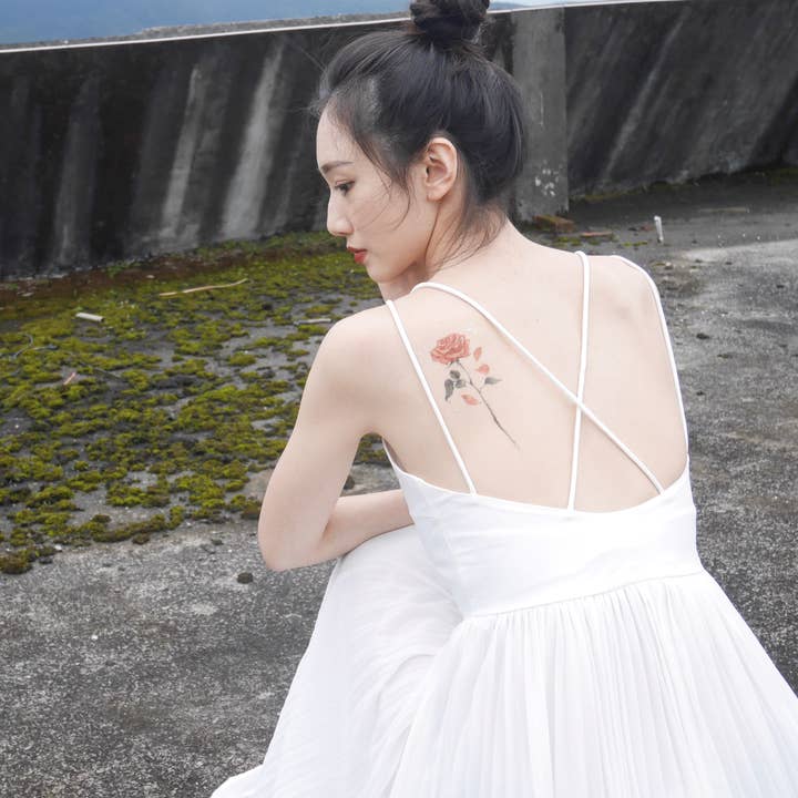 PAPERSELF - Vendita all'ingrosso Tatuaggi temporanei - Adesivi temporanei tatuaggio rosa inglese8