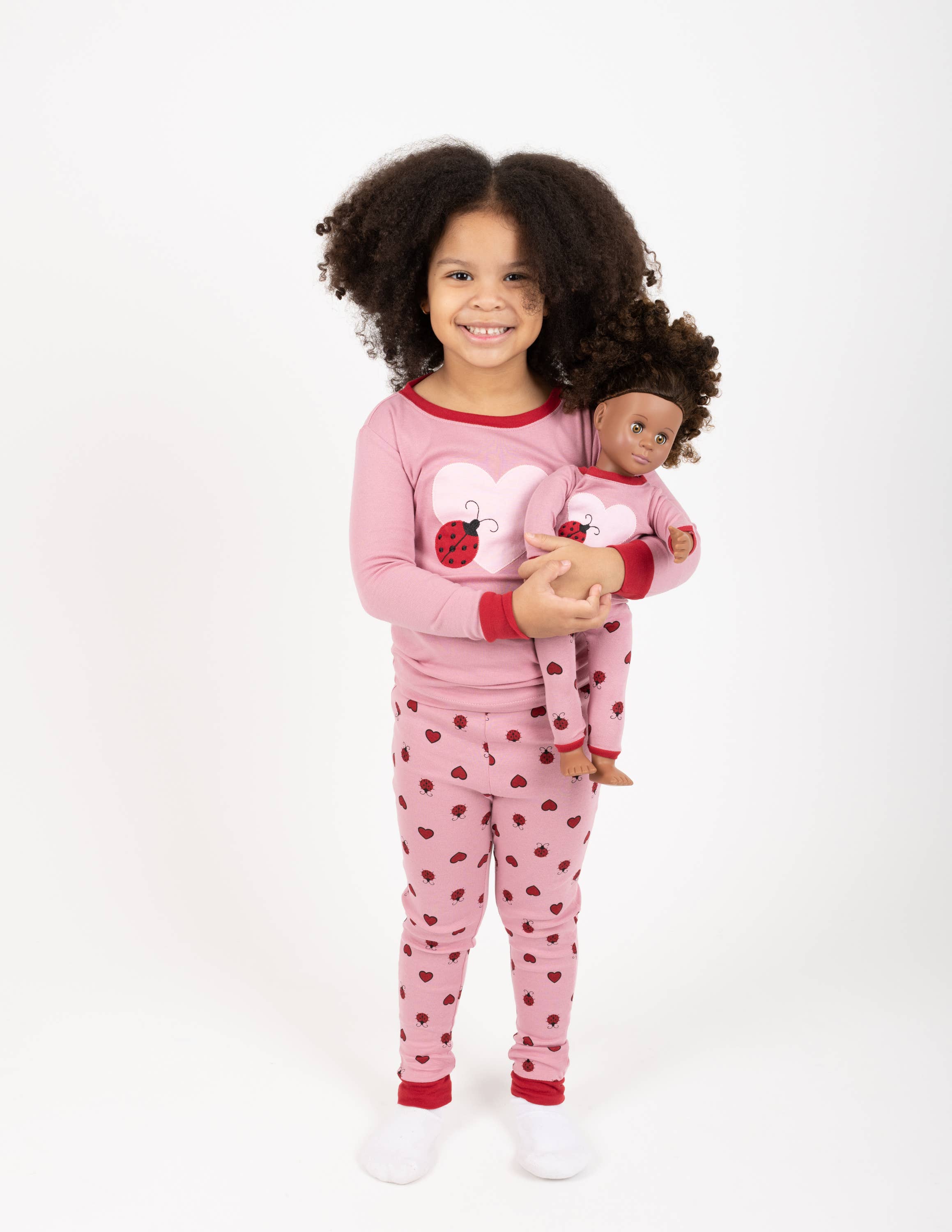 Leveret Pajamas - Wholesale Sleepwear Set - Kids - Kids Girl & Doll Cotton Pajamas29