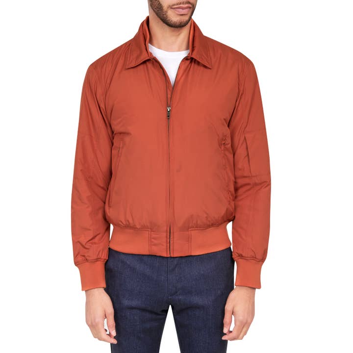 SOLID RELAXED BOMBER for wholesale by Brooklyn Brigade