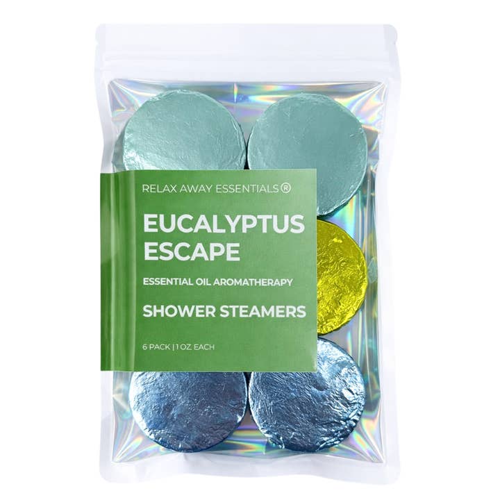 Eucalyptus Escape Shower Steamers 6 Pack - Made in USA - Spa for wholesale by Relax Away Essentials