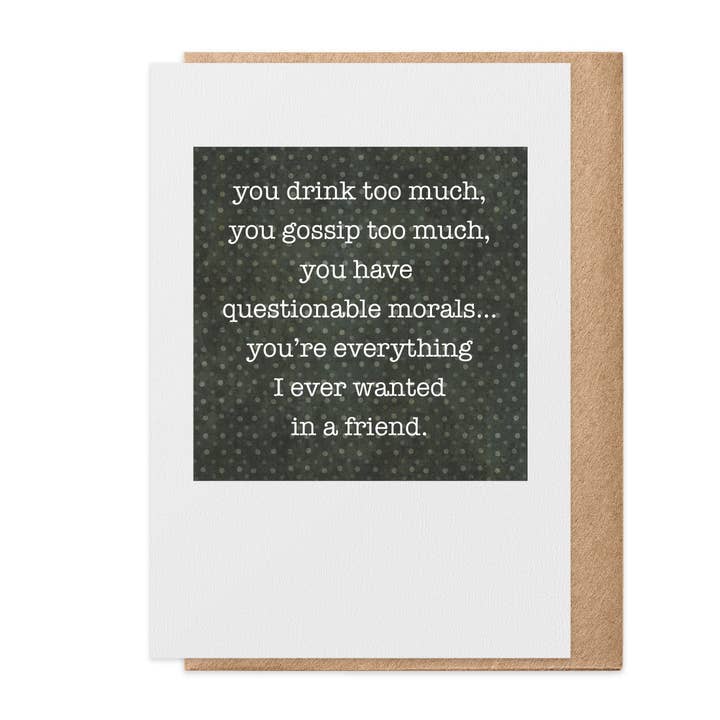 Friend - Tarjeta de felicitación para venta al por mayor de Paisley & Parsley