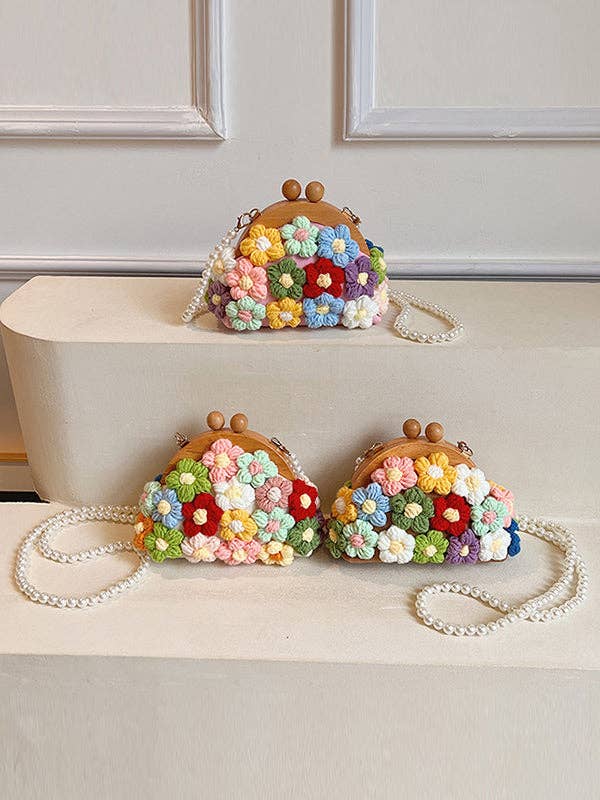 Sheer Trend – wholesale Crossbody bag – Women's – Chains Flower Shape Crossbody Bags Handbags6