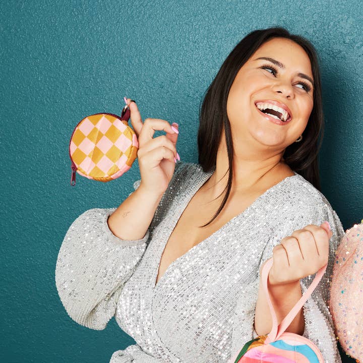 Talking Out of Turn - Wholesale Keychain - Women's - Puffy Dime Piece To-Go Key Ring (Perfect for holiday)1