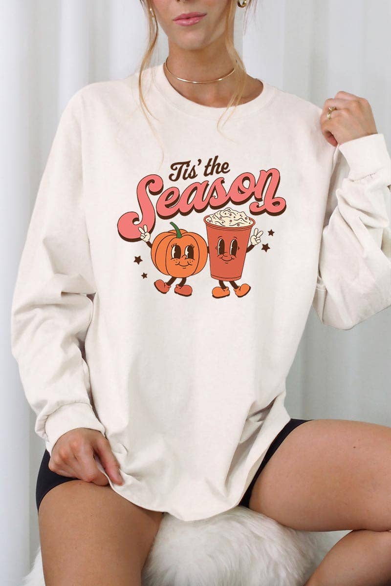 COLORBEAR - Wholesale Graphic Sweatshirt - Women's - TIS' THE SEASON,PUMPKIN SPICE LATTE UNISEX RIB CUFFS LONG5