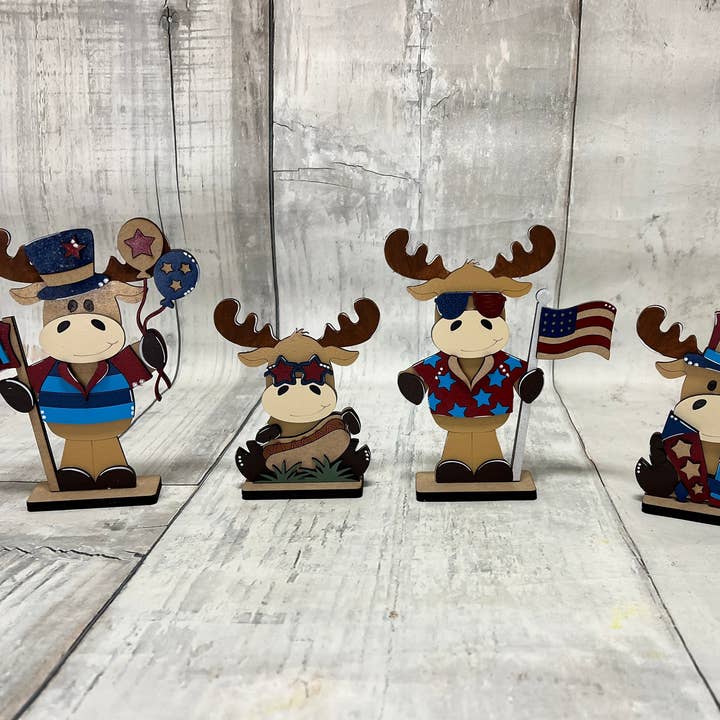 Kit de panneau d'artisanat pour étagère orignal de juillet pour la vente par Rustic Home Co LLC