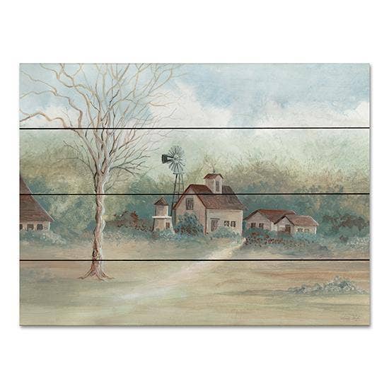 Barns in the Distance -16x12 Pallet Wood Wall Art-CIN3199PAL for wholesale by Penny Lane Fine Art
