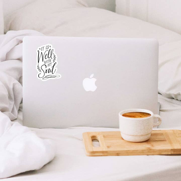 Clairmont & Co - Wholesale Sticker - It Is Well, Bottle Sticker, Laptop Stickers, Faith Based1