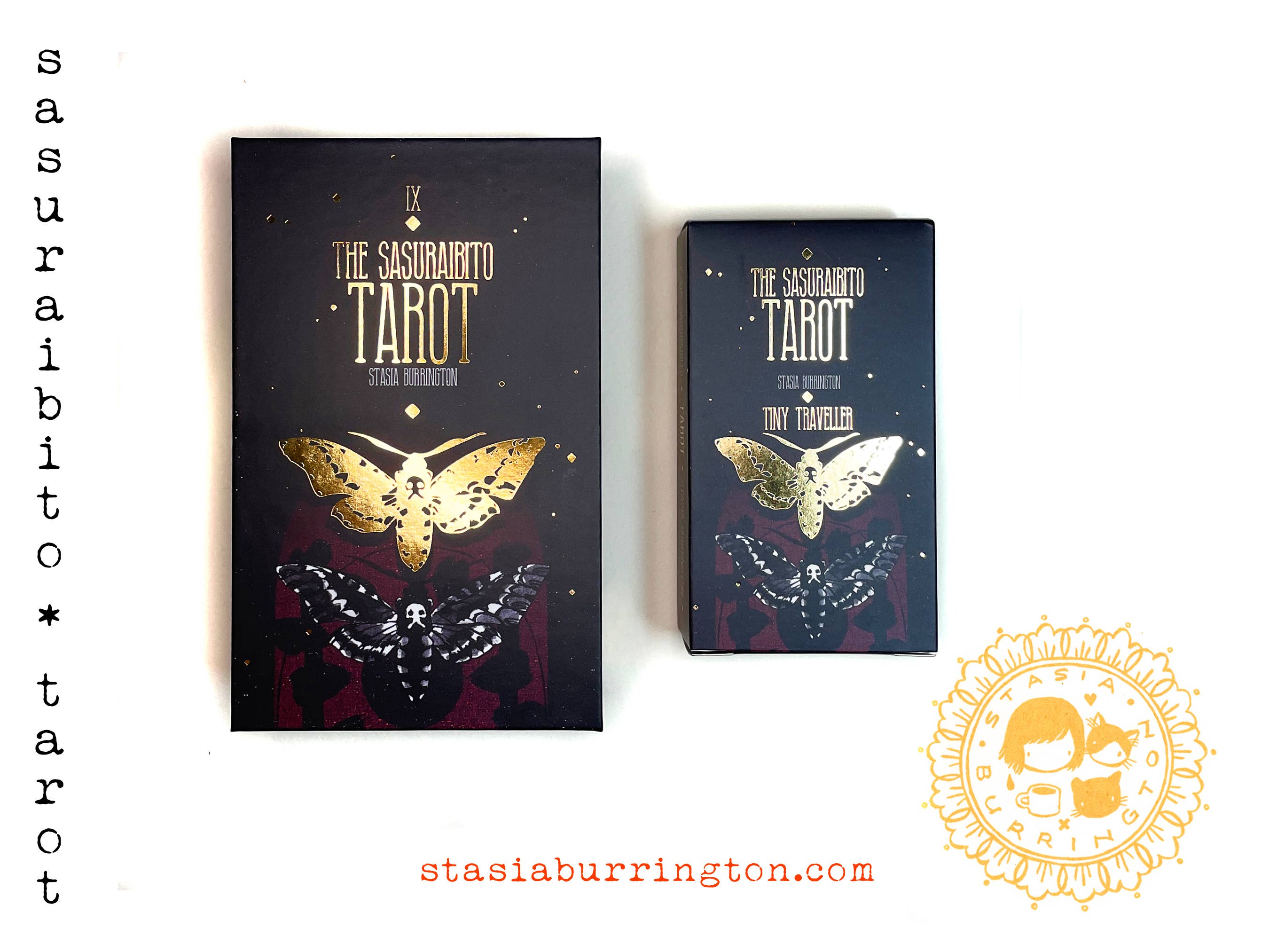 Stasia Burrington Illustration - Wholesale Tarot Cards - Deck - Tiny Traveller - The Sasuraibito Tarot - Compact5