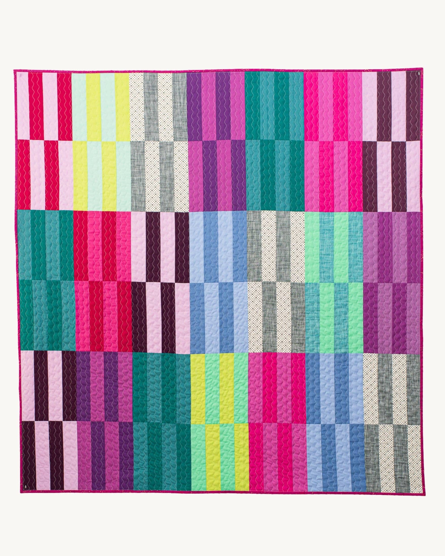 Quilty Love - Wholesale Craft Sewing Kit - Jelly Stripes Printed PAPER pattern5