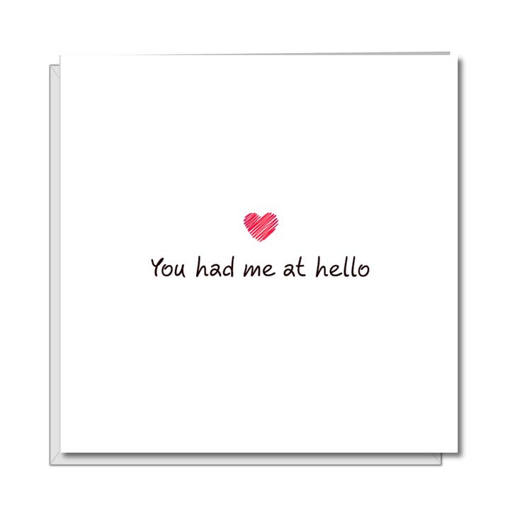 Biglietto romantico per anniversario o San Valentino, con scritta «amore», fidanzata, fidanzato, moglie, marito, fidanzamento, compleanno, ciao per la vendita all'ingrosso da parte di Swizzoo Cards