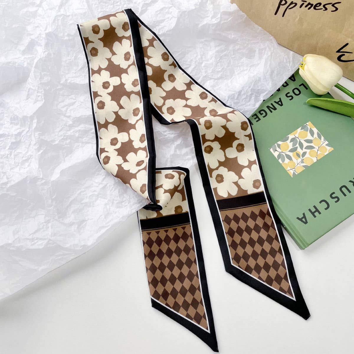 ACCITY - Wholesale Fashion Headband - Women's - 2024 NEW FLORAL STYLE HAIR RIBBON HEADBAND_CWASC072310