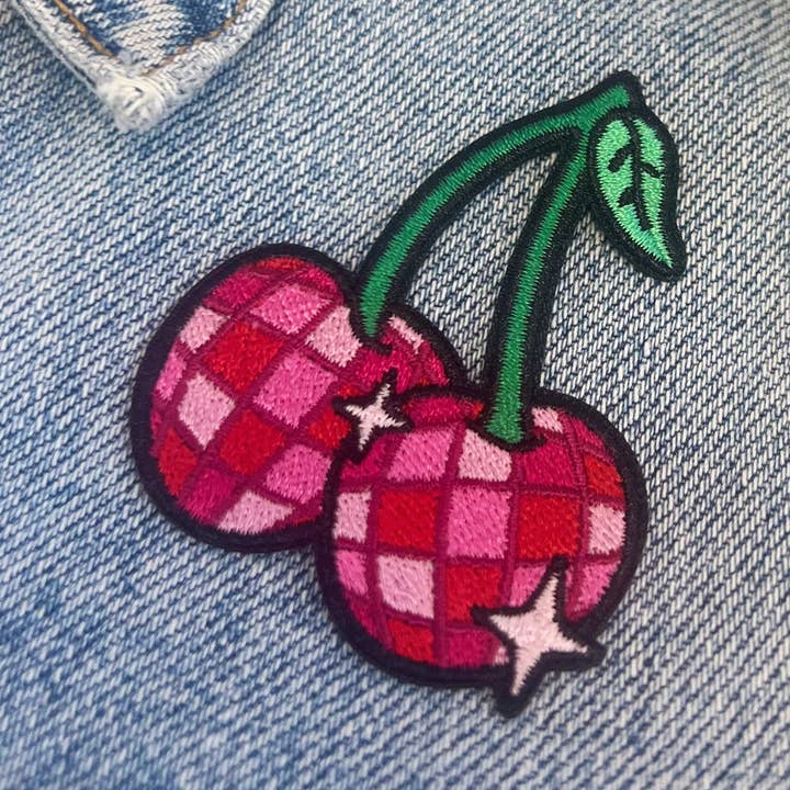 Disco Ball Cherries Patch for wholesale by Wildflower + Co.