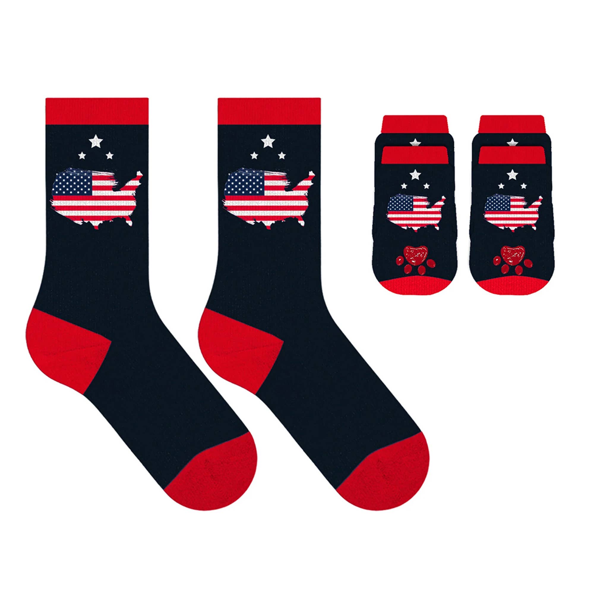 The American Gift Company (TAGCO) - Wholesale Pet Socks - Dog - PET & OWNER SOCKS WITH FREE DISPLAY (24-PAIRS)1