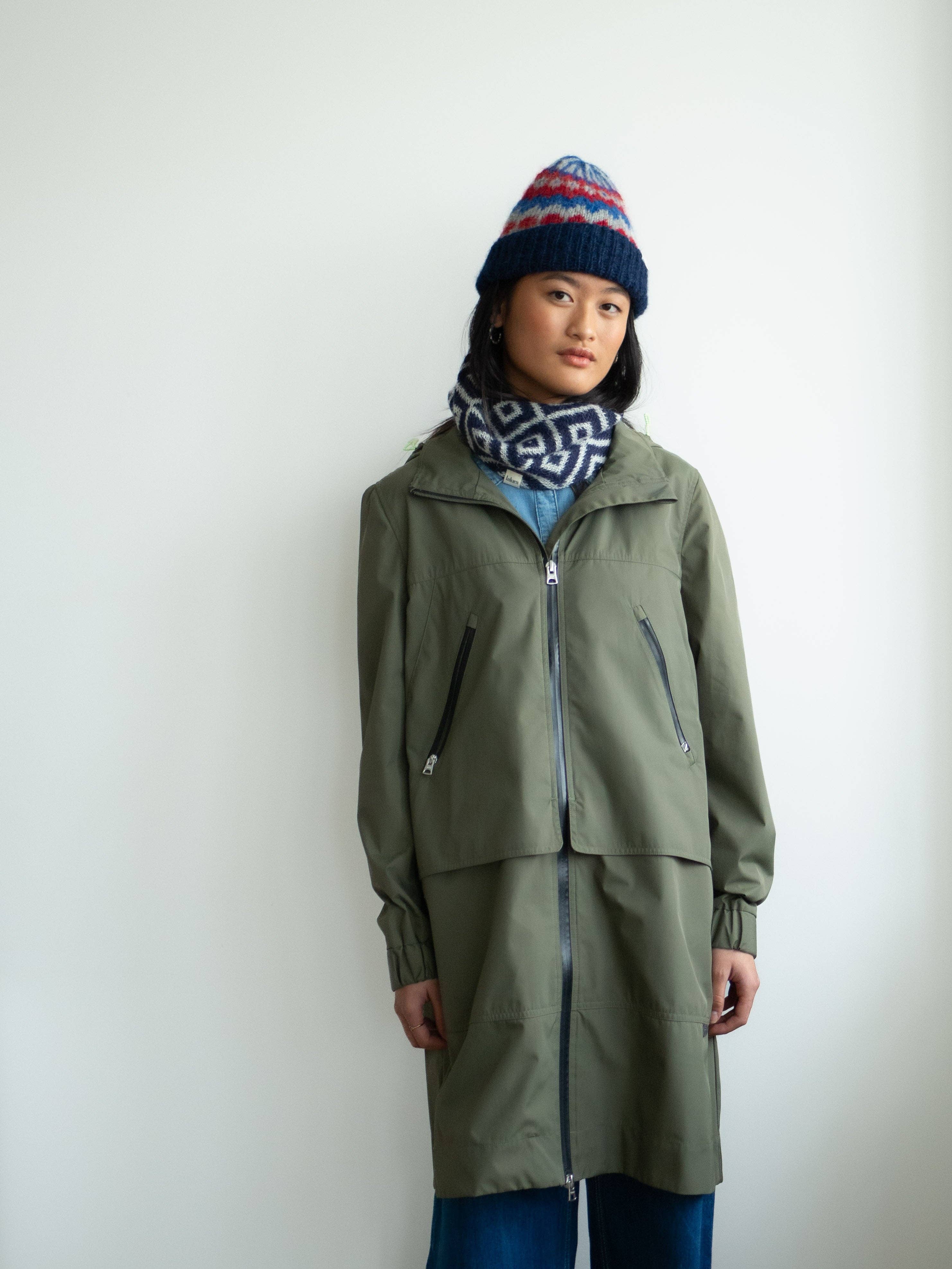 Lalura - Vendita all'ingrosso Sciarpa - Donna - Collo tessere blu quadri1