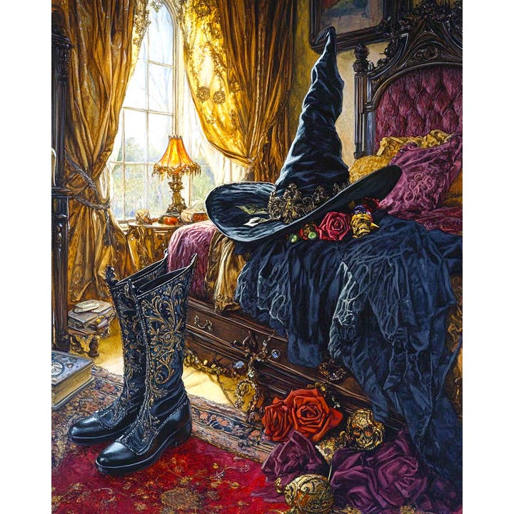 Mowbi - Wholesale Art Print - Witch's Bedroom - Witches and Witchcraft Wall Art Prints – 8″x10″ Artwork for 11″x14″ Frame