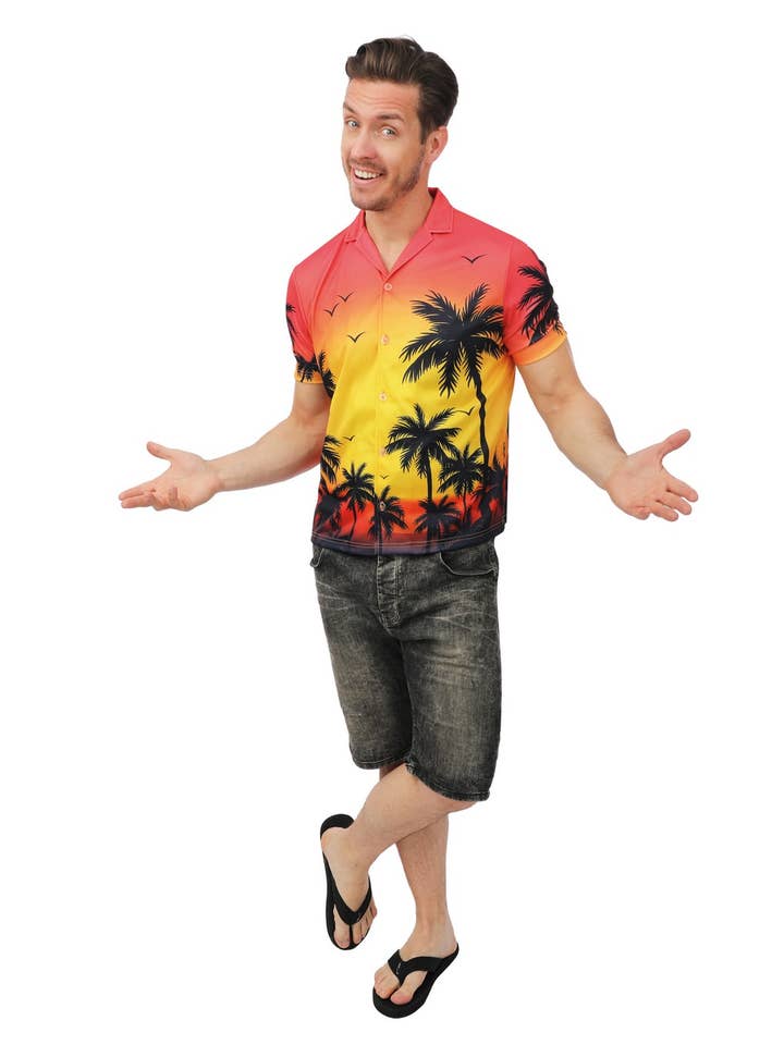 Palmenhemd - Erwachsene - S/M für den Großhandel von P'tit Clown