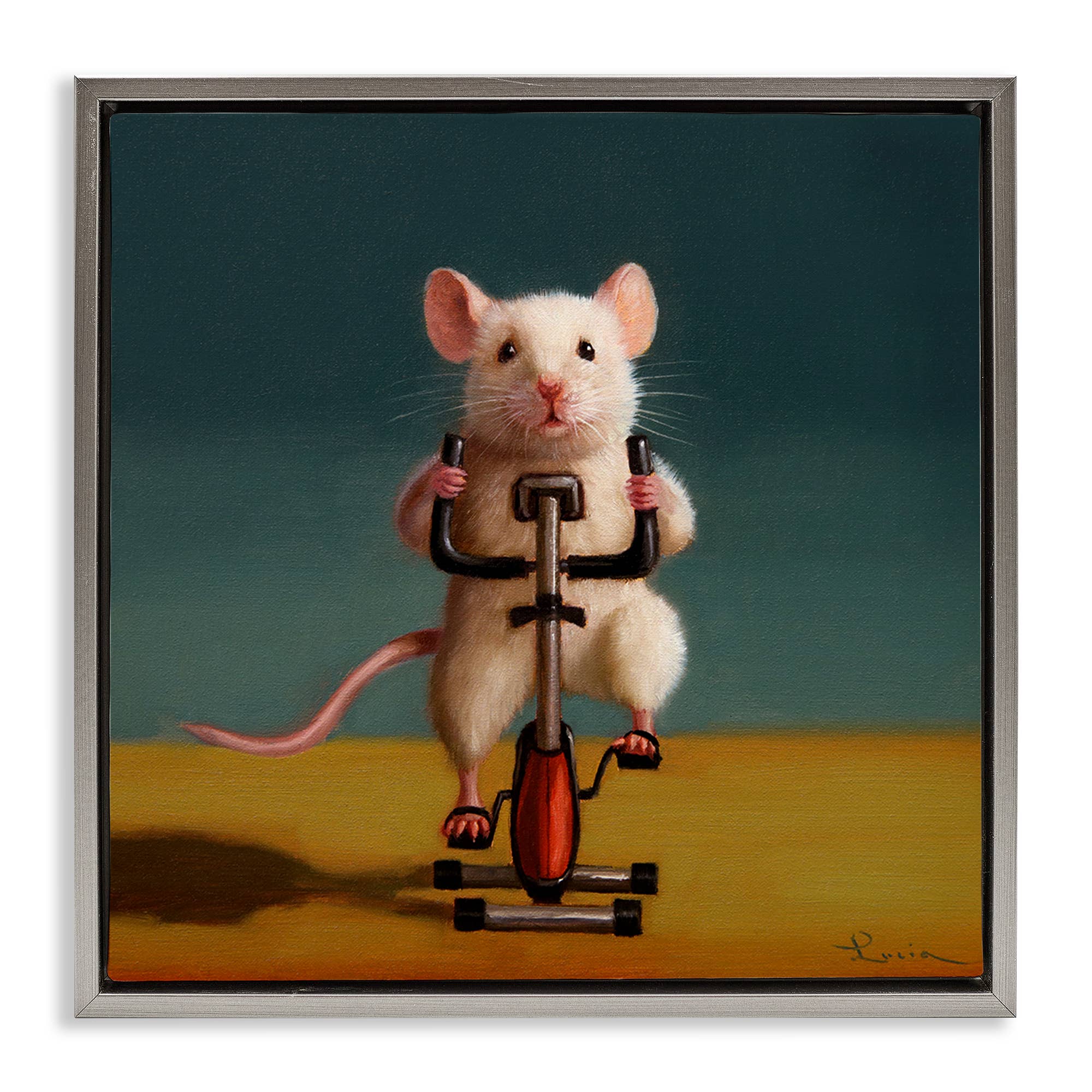 Stupell Industries - Wholesale Wall Sign - Funny Workout Mouse - Framed Wall Art24