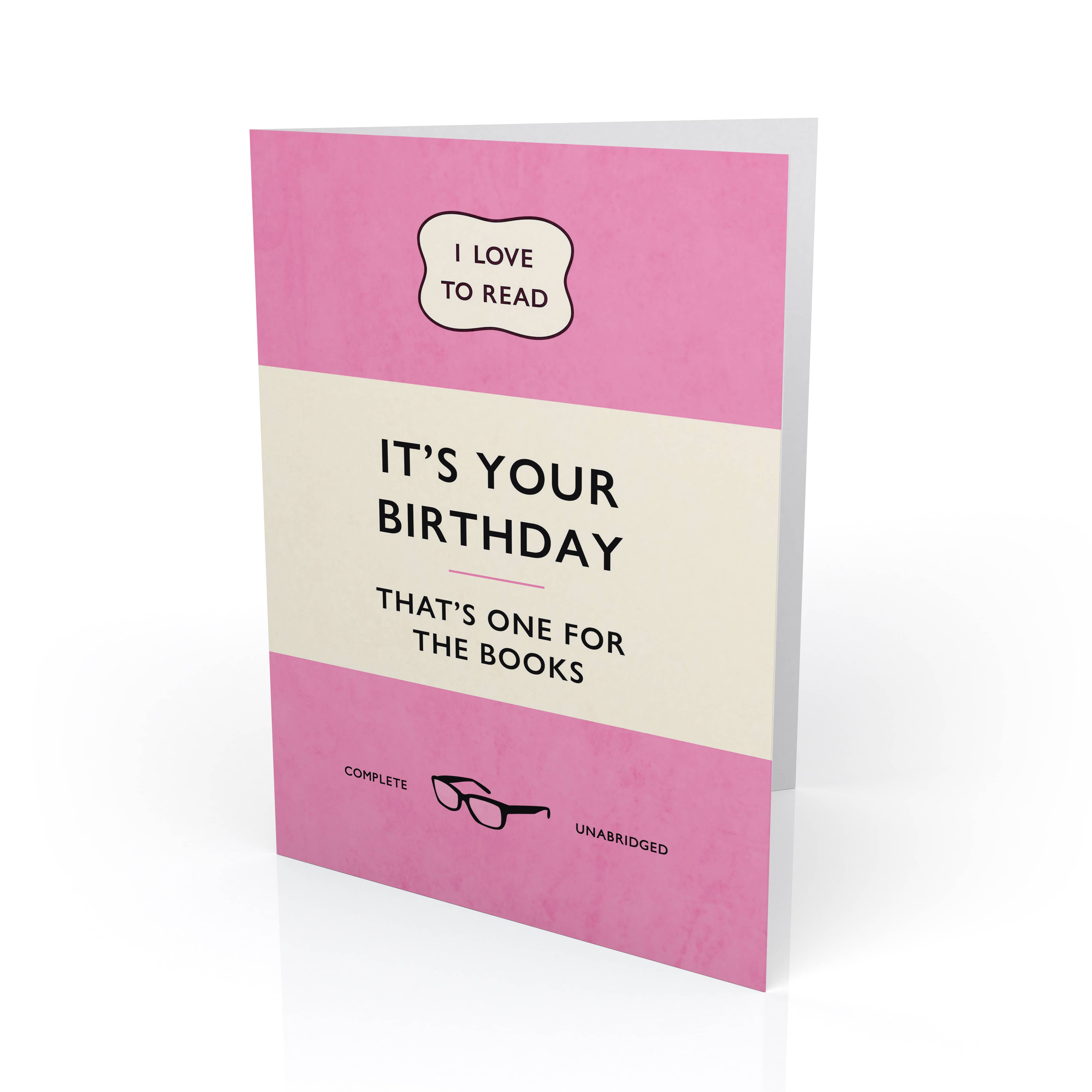 PaperPaper Ltd – wholesale Birthday card – It's your birthday, that's one for the books0