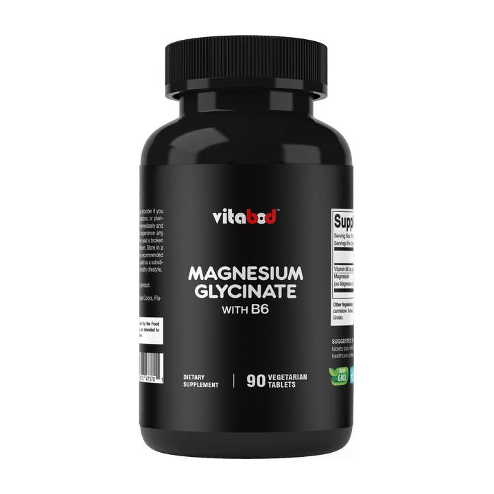 Vitabod | Magnesium Glycinate with B6 - 1000mg | 90 Tablets for wholesale by Vitamatic