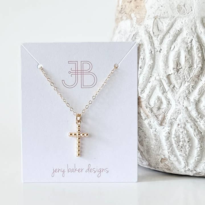 Jeny Baker Designs - Wholesale Pendant/Charm Necklace - Dottie Cross Necklace