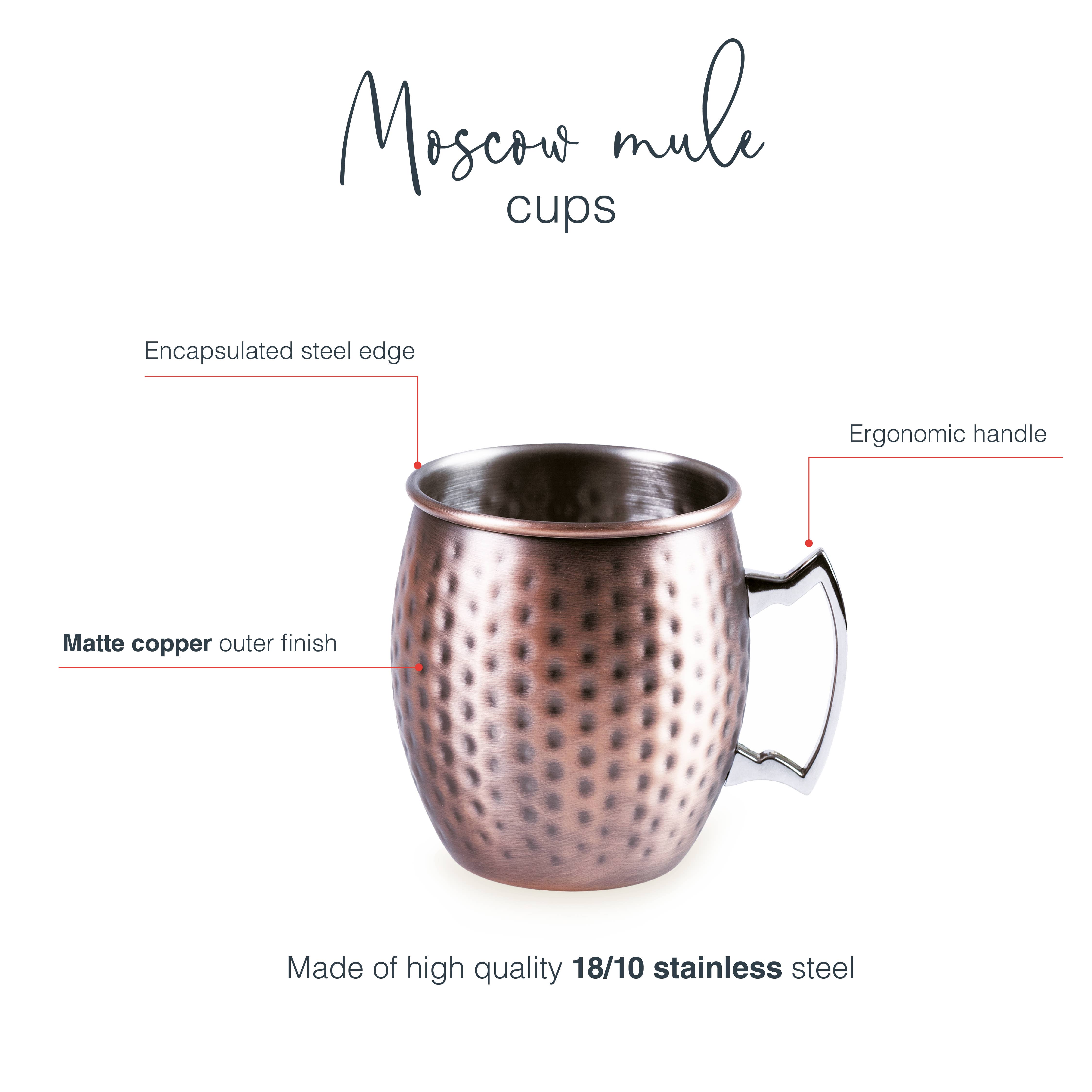 LACOR MENAJE PROFESIONAL S.L. - Wholesale Cocktail/Liquor Glass - Moscow Mule Mug 550ml3