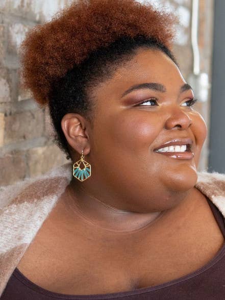 Fair Anita - Vendita all'ingrosso Orecchini pendenti - Orecchini Teal Opulence2