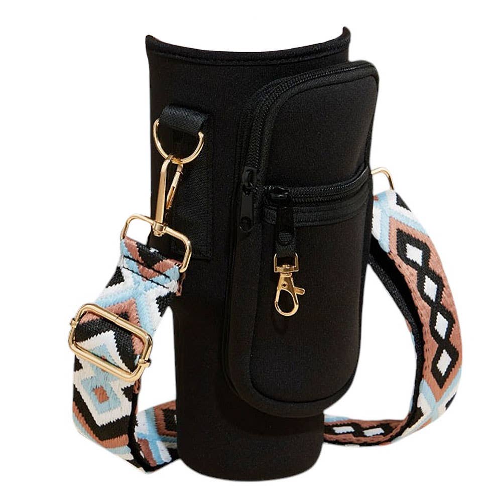 Sensibling Corp. - Wholesale Crossbodytas - Dames - Draagtas voor tumbler met azteekse patroon schouderriem4