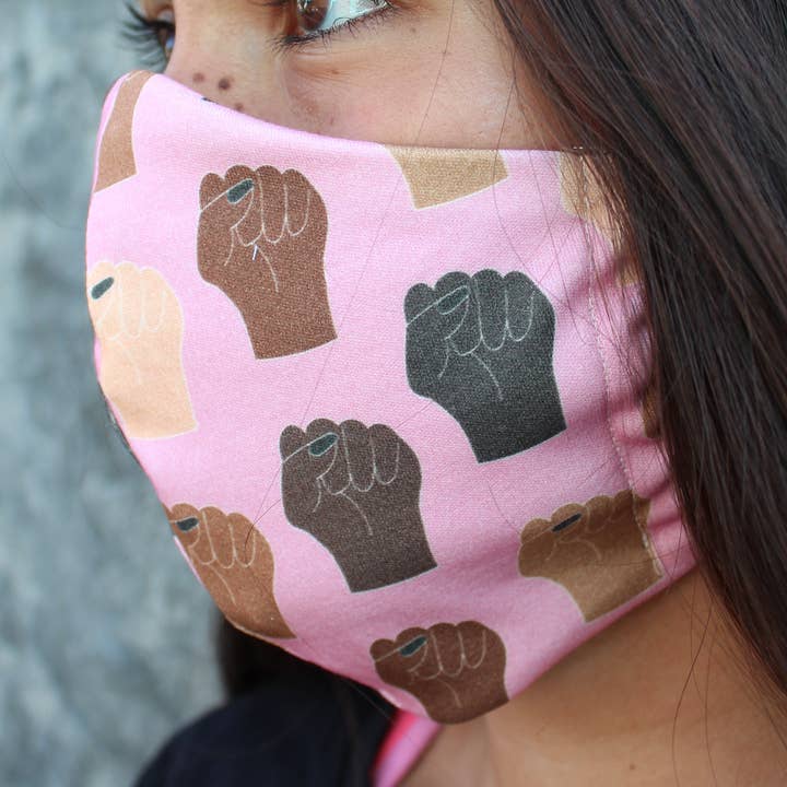 Rainbow Kiddo - Vendita all'ingrosso Mascherina/visiera protettiva - Black Lives Matter Maschera viso BLM0