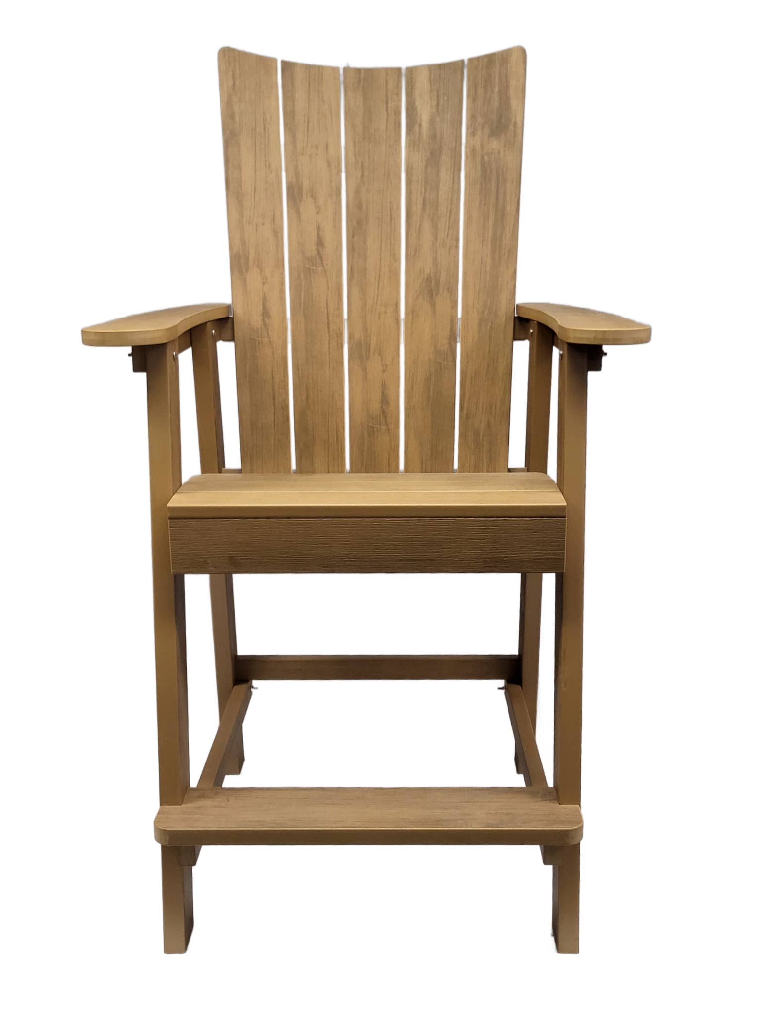 Hinkle Chair Company - Wholesale Patio Chair - Wood Grain Poly - Bar Chair - Teak