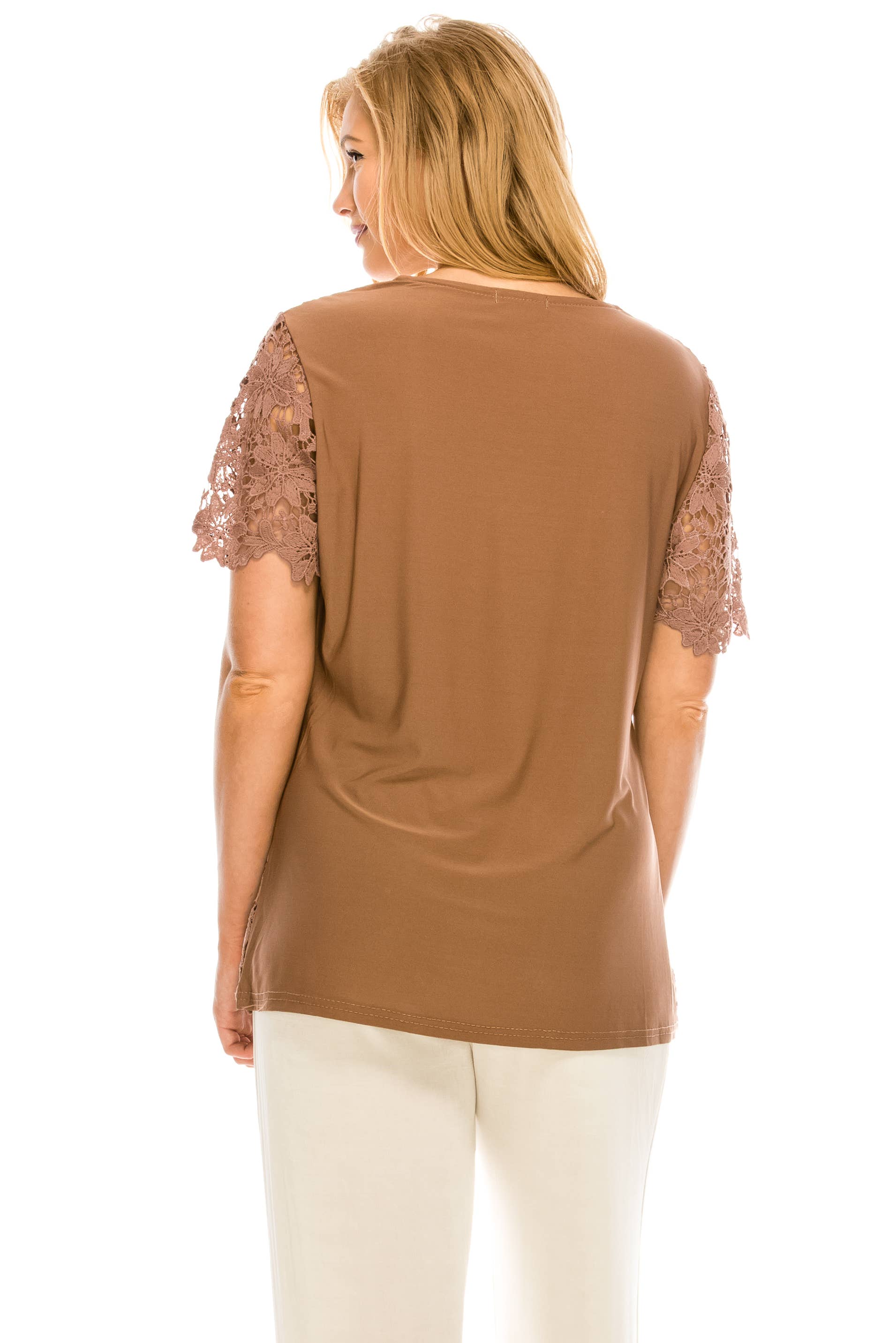 Jostar - Wholesale Blouse - Women's - Flower Top -Short Sleeve Top23