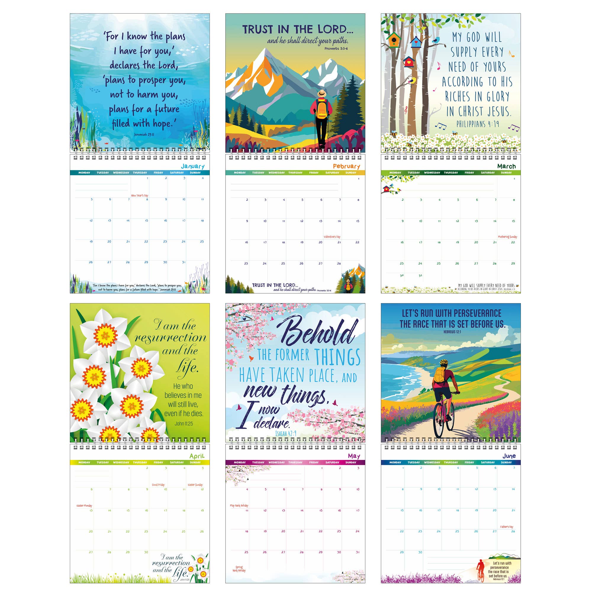 Just Cards Direct - Wholesale Calendar - Christian Wall Calendar 20265