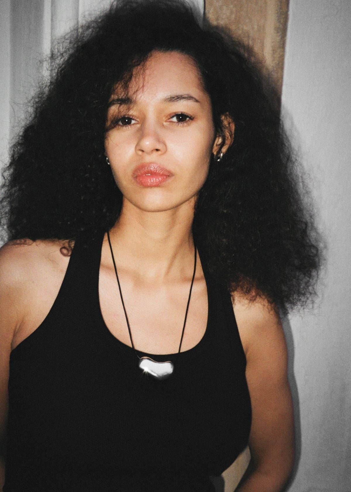 Argent/Noir Collier en galets - Argent / Noir en vente sur Faire2