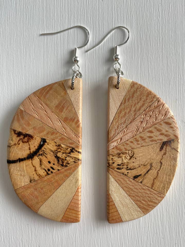 Wood Earrings for wholesale by Mills5 Designs