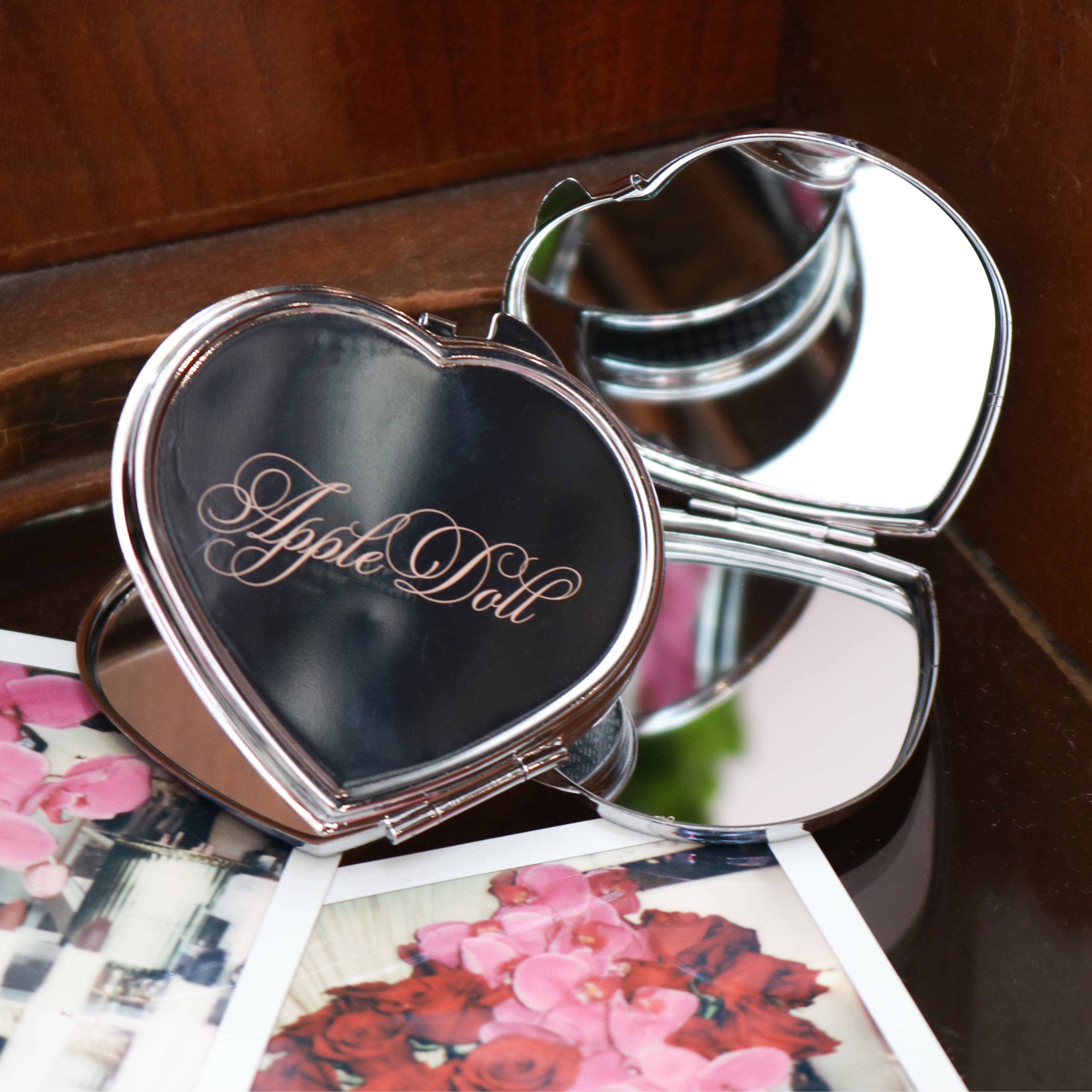 AppleDoll - Wholesale Compact Mirror - Heart Mirror1