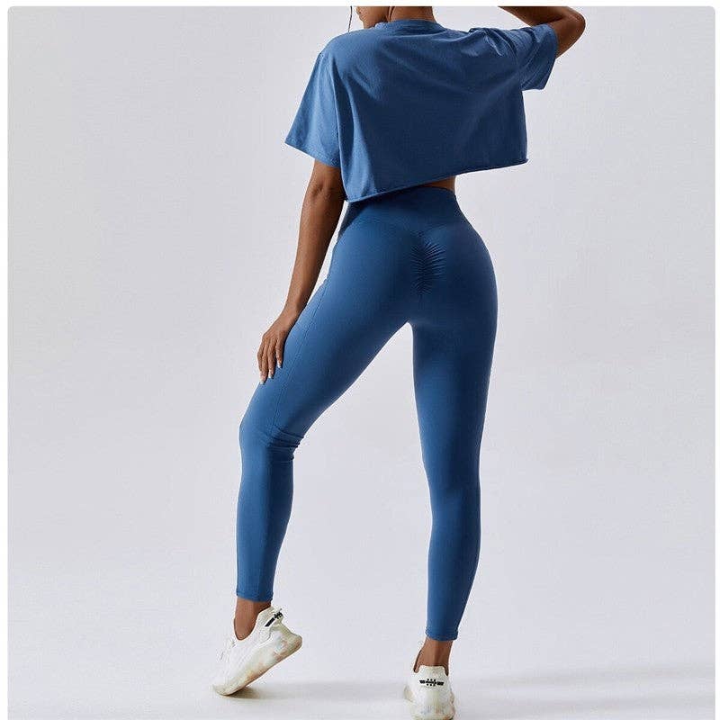 FurDecoration – wholesale Sportöverdel – Dam – Lös passform Enfärgad Athletic Tee5