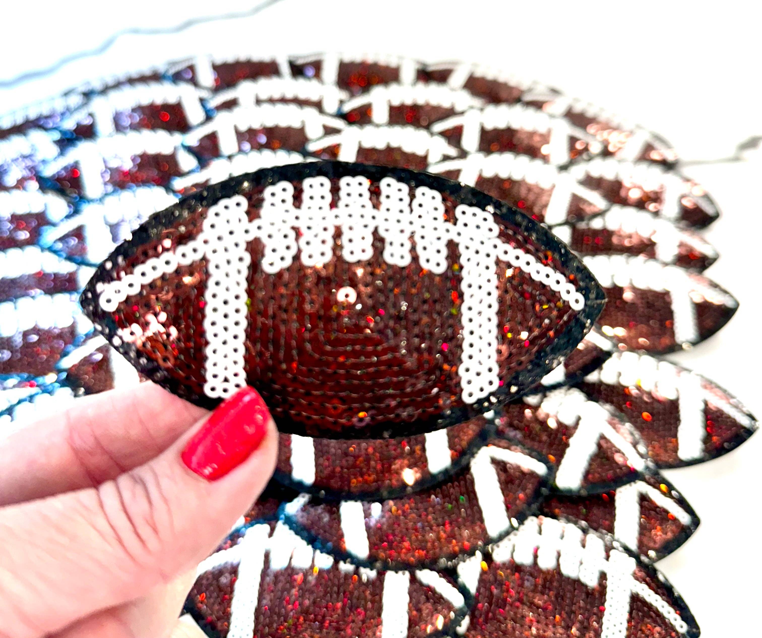 sequinandstiches - Wholesale Patch - Sequin Football Patch, Sequin Patch, Football Patch, Trucker Hat Patch, Iron On Patch, Game Day Patch, Sports Patch, DIY Patch, Patch for Hat0