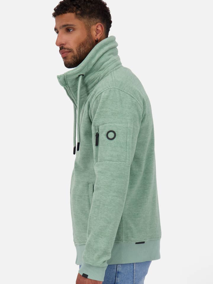 EliaSak F Alpine Frost Melange Fleecejacka för män för wholesale av Alife & Kickin