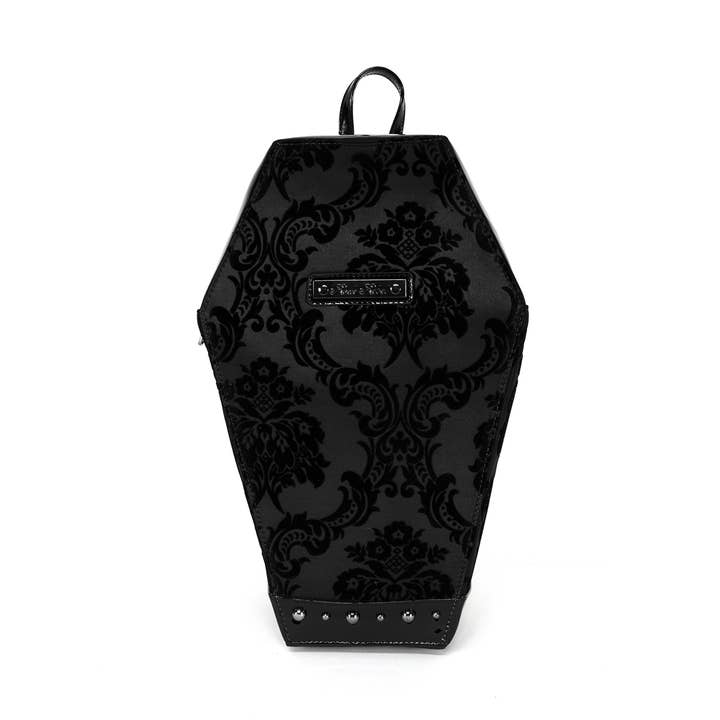 Sac à dos Damask Coffin noir pour la vente par Rock Rebel Shop