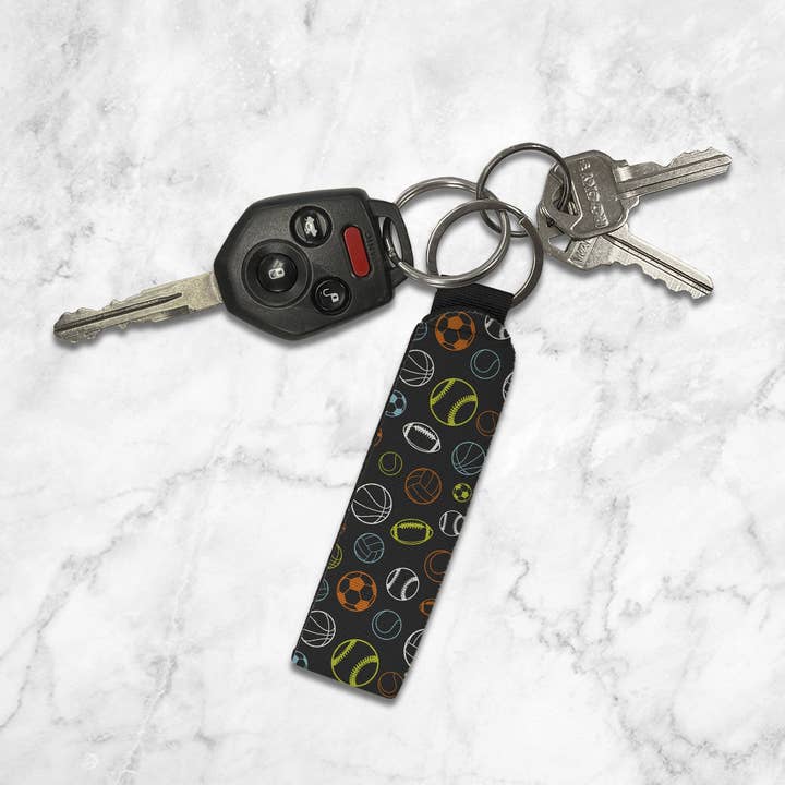 Portachiavi sportivo da polso per la vendita all'ingrosso da parte di Potter's Printing