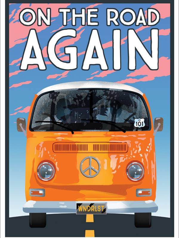 Na Estrada Arte Print por atacado de Linnea Design