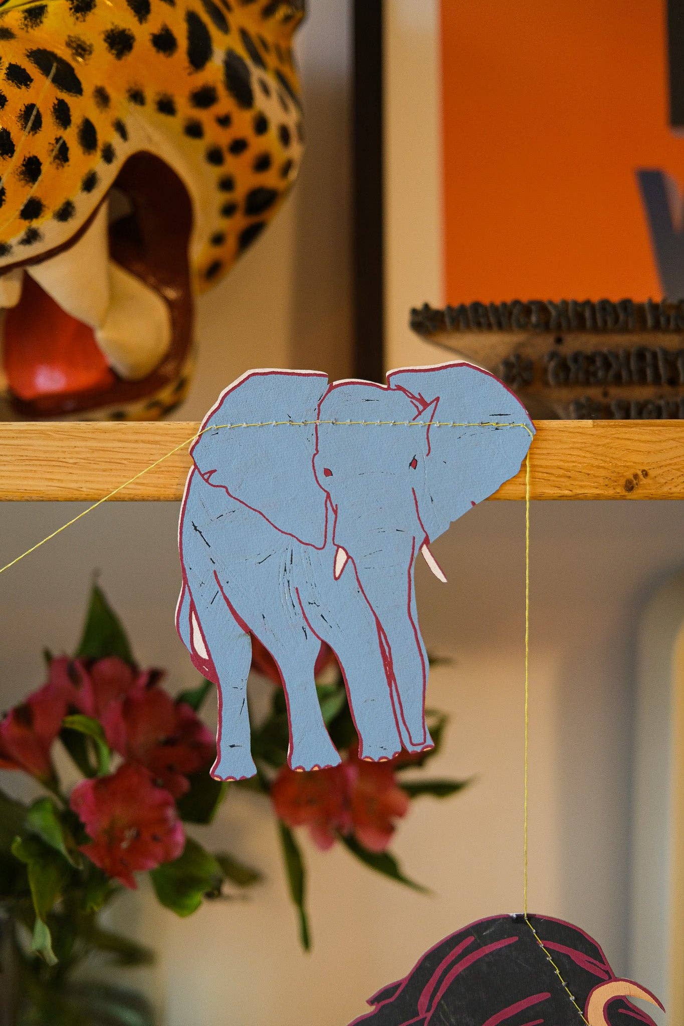 East End Press – wholesale Bunting/garland – UK/EU: Safari Animals Sewn Garland7