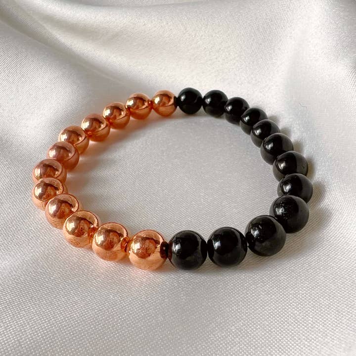 Shungite & Copper Bracelet for wholesale by Wild Moon Artistry