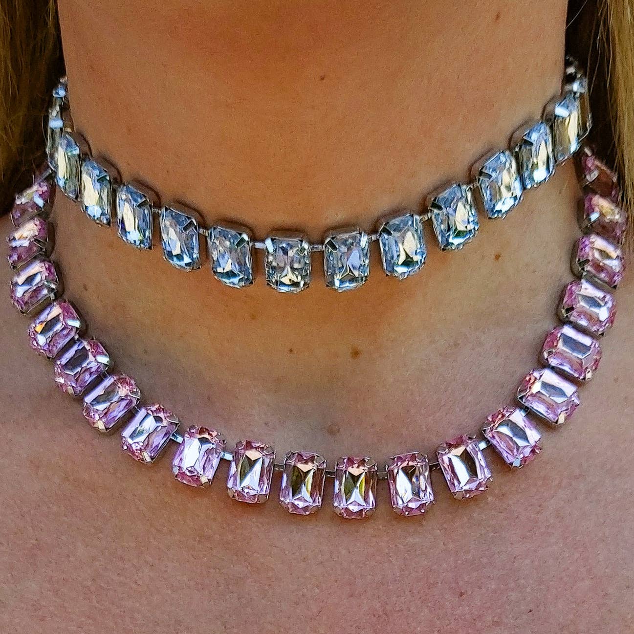 Daemon srls - Wholesale Choker/Collar - MARGOT choker con pietre sfaccettate - LUCE COLLECTION16