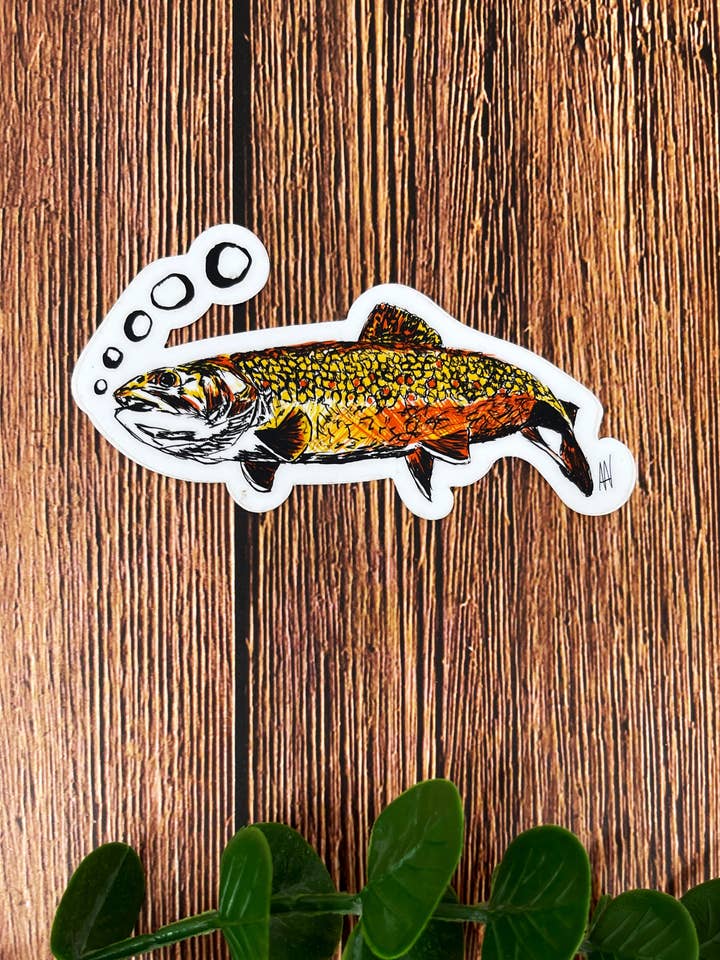 Ørred Vinyl Sticker for engroshandel hos Third Wolf Designs