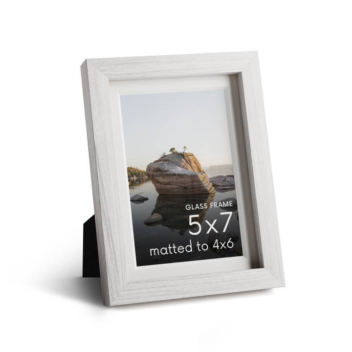 Haus and Hues - Wholesale Picture Frame - White Oak Frame with Glass1