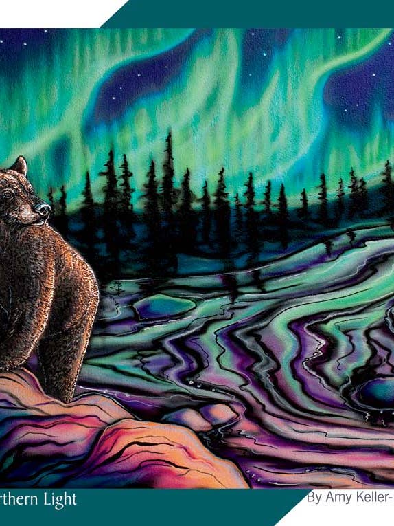 Sky Dance - Northern Light 1000-piece Puzzle for wholesale by Indigenous Puzzles and Art