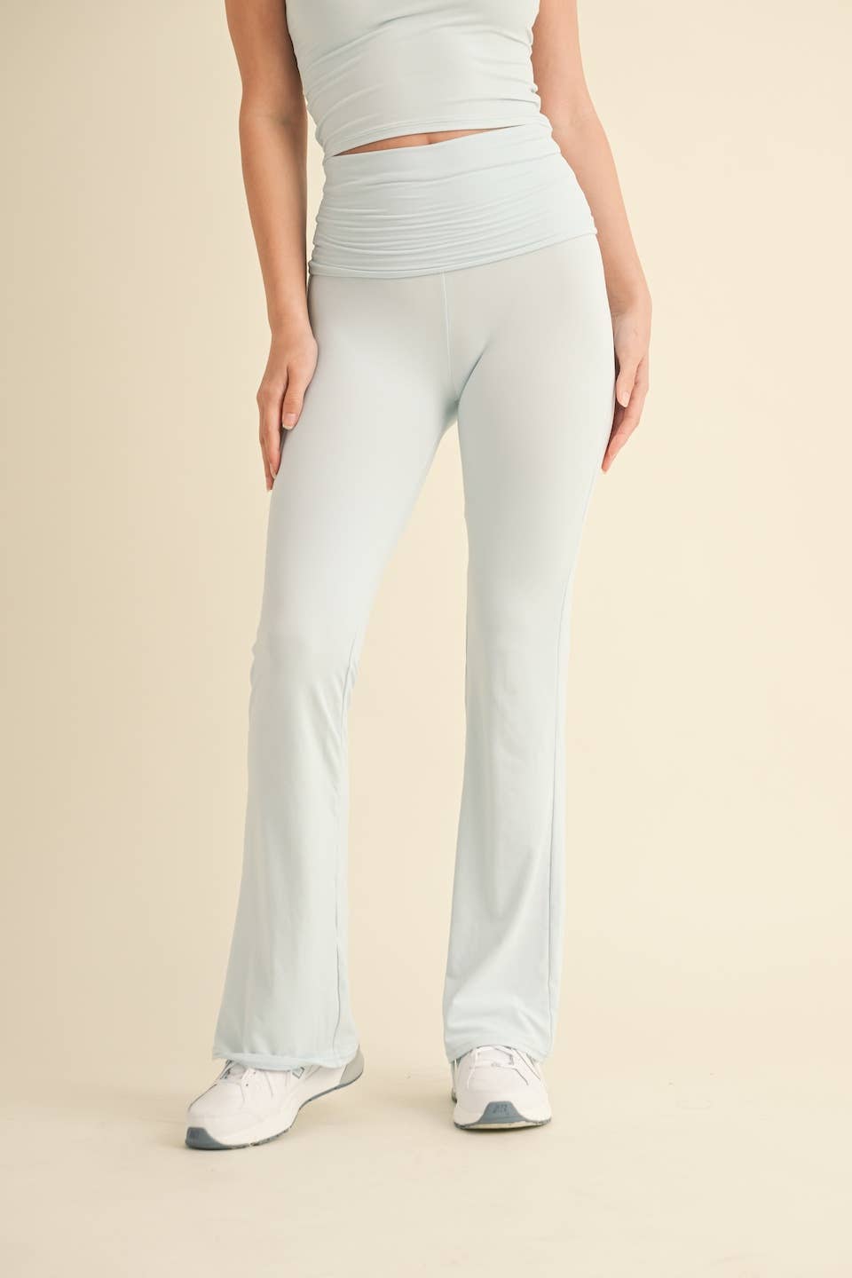 KIMBERLY C - Wholesale Pants - Women's - Soft Knit Foldover Flare Pants35